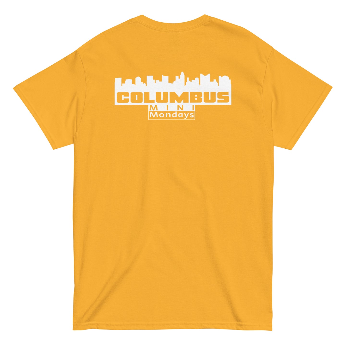 Columbus mini mondays Tee (white logo)